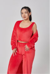 Cozy Pajama Set, 3 Piece Lounge Set, Cute Loungewear, Warm Suit Sets, Matching Set, Lounge Set, 3 Piece Pant Sets, Women Winter Dress - Image 27