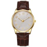 Quartz Mens Business-style Alloy Luminous Luxury Wristwatch With A Leather-band Feel - Image 6