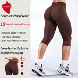 Yoga Pants Tummy-control Capri-length Womens Workout And Fitness Outerwear - Image 7