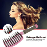 Hairbrush Anti Klit Brushy Haarborstel Women Detangler Hair Brush Bristle Nylon Scalp Massage  Teaser Hair Brush Comb - Image 1