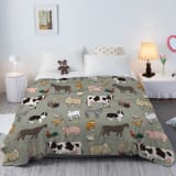 Various Animals Blanket Soft Pig Horse Durable Comfortable Blanket Women A Dult Birthday Gift Home Decoration Sofa Couch Office Bed Camping Travel, 150x200cm Temu Can Only Be Self-picked Up - Image 1