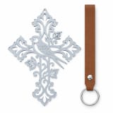 Acrylic Cross Keychain With Bird & Floral Design, Christian Gift, Bag Charm, Phone Charm, Faith Keychain - Image 7