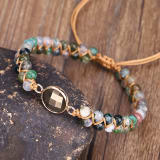 New Style Bracelet Double-layered Stones Wrapped With String Beads For Yoga Practice - Image 2