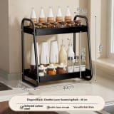 Spice Storage Rack Double Layer Kitchen Storage Rack Multifunctional Spice Storage Rack Tabletop Oil Salt Sauce Vinegar Rack - Image 13