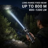Rechargeable White Laser Magnetic Battery Display LED Flashlight 3580 1200LM For Camping Outdoor Emergency 1x - Image 2