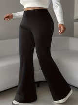 High-waisted Stretchy Warm Slimming Figure-flattering Outerwear Leggings - Image 3