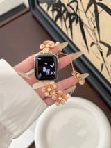 Versatile Pebble-flower Chain Metal Watch Strap - Image 9