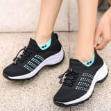 Women's Spring And Summer New Casual Flying Knit Sneakers - Image 10