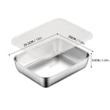 304 Stainless Steel Food Storage Container Aroma-proof With Airtight Lid - Image 4