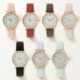 Simple And Casual Lychee-pattern Leather Quartz Watch - Image 1