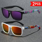 2 Pairs Of Outdoor Polarized Sports Sunglasses With UV400 Protection. Suitable For Cycling, Hiking, Climbing, Street Photography And Various Scenarios. Available In Multiple Color Combinations. - Image 5