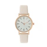 Simple And Casual Lychee-pattern Leather Quartz Watch - Image 3