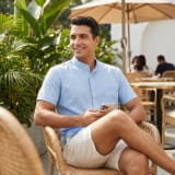 Jiana Cross-Border Summer Short-Sleeved Men's Shirt With Henry Collar, Casual Vacation Fashion Versatile Shirt, Men's Stand-Up Collar T-Shirt - Image 4