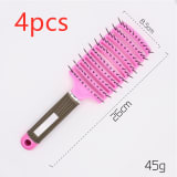 Hairbrush Anti Klit Brushy Haarborstel Women Detangler Hair Brush Bristle Nylon Scalp Massage  Teaser Hair Brush Comb - Image 54