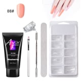 Painless Extension Gel Nail Art Without Paper Holder Quick Model Painless Crystal Gel Set - Image 9