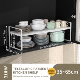 Kitchen Storage Metal Spice Rack, Cabinet Organizer With Adjustable Countertop Shelf, Perfect For Storing Various Kitchen Condiments And Seasonings - Image 9