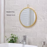 Metal Wall-mounted Decorative Round Makeup Mirror - Image 7