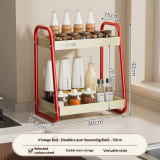 Spice Storage Rack Double Layer Kitchen Storage Rack Multifunctional Spice Storage Rack Tabletop Oil Salt Sauce Vinegar Rack - Image 16