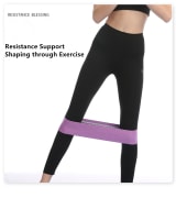 Resistance Bands Loop Set Of 3 Exercise Workout Crossfit Fitness Yoga Booty Band - Image 4