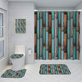 Bathroom Five-piece Set, Shower Curtain, Three-piece Mat Set, Aluminum Alloy Decorative Painting - Image 20