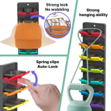Spring-loaded Colorful Baseball Cap Rack Storage Organizer - Image 2