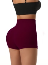 Women 3-Piece Seamless Biker Shorts Set, High Waisted Butt Lift Compression Shorts, Soft Stretchy Workout Shorts For Gym Yoga Running Activewear - Image 27