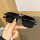 Retro Double-bar Frame Sunglasses, Men's And Women's Identical Pilot Tinted Sunglasses, UV-protective, Outdoor Driving Sun Goggles, Simple And Versatile, Available In Multiple Colors, Fashionable Prot - Image 7