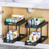 Dual Sliding Under-Sink Organizer 4