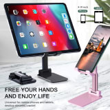 Phone Stand For Desk 2 Pack, Adjustable And Foldable Cell Phone Holder For Home, Office, Work And Video Viewing - Image 5