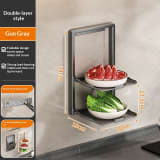 Punch-free Foldable Kitchen Prep Rack - Image 6