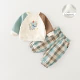 Plaid Top And Pants Set For Baby Boys - Image 6