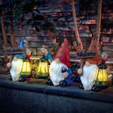 Garden Gnomes Statues Outdoor Decor With Shovel Solar Gnome With Lantern LED Lights,Terrace Xmas Courtyard Lawn Patio Porch Decoration Birthday - Image 5