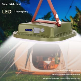 Outdoor Rechargeable Camping Lamp Large Capacity Tent Lamp Magnetic Suspended Camp Lamp Mobile Power Supply Night Market Stall