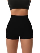 Women 3-Piece Seamless Biker Shorts Set, High Waisted Butt Lift Compression Shorts, Soft Stretchy Workout Shorts For Gym Yoga Running Activewear - Image 4