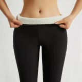 Tummy-control Thermal Leggings Cold-weather Long Pants - Image 2