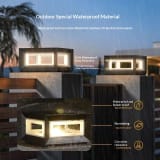Solar Pillar Light Stainless Steel Courtyard Lamp - Image 1