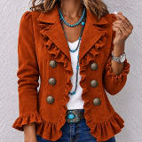 Buttoned Long-sleeve Cardigan For Women - Image 1