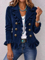 Buttoned Long-sleeve Cardigan For Women - Image 4