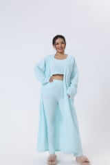 Cozy Pajama Set, 3 Piece Lounge Set, Cute Loungewear, Warm Suit Sets, Matching Set, Lounge Set, 3 Piece Pant Sets, Women Winter Dress - Image 39