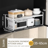 Kitchen Storage Metal Spice Rack, Cabinet Organizer With Adjustable Countertop Shelf, Perfect For Storing Various Kitchen Condiments And Seasonings - Image 11