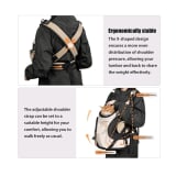 In Stock Cat Carrier Backpack With Front-facing Opening, Portable For Outings, Stylish, Breathable, Lightweight Pet Dog And Cat Bag - Image 3