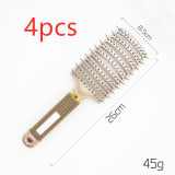 Hairbrush Anti Klit Brushy Haarborstel Women Detangler Hair Brush Bristle Nylon Scalp Massage  Teaser Hair Brush Comb - Image 45