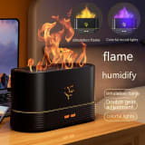 Flame Humidifier USB Smart Timing LED Electric Aroma Diffuser Simulation Fire Night Lamp Home Decor - Image 2