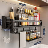 Double-layer Kitchen Storage Rack Punch-free And Multi-functional - Image 4