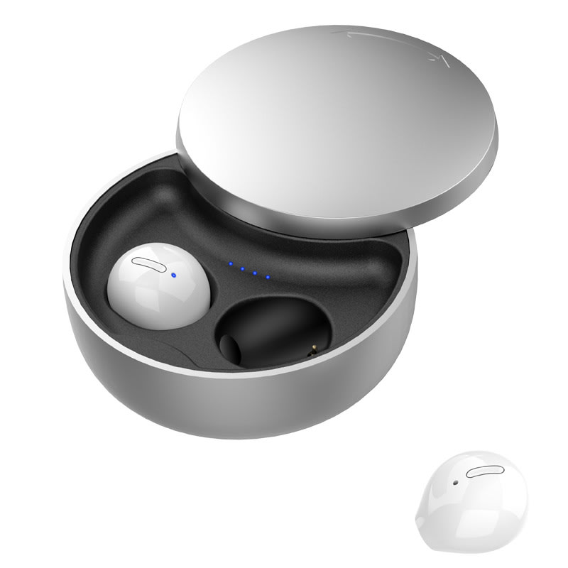 Earbuds wireless bluetooth headset White