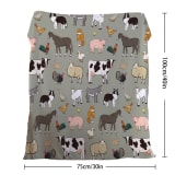 Various Animals Blanket Soft Pig Horse Durable Comfortable Blanket Women A Dult Birthday Gift Home Decoration Sofa Couch Office Bed Camping Travel, 150x200cm Temu Can Only Be Self-picked Up - Image 2