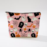 Halloween Decor Cosmetic Bag  Large Capacity Travel Toiletry Bag  Portable Storage Pouch For Skincare - Image 5