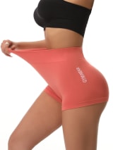 Women 3-Piece Seamless Biker Shorts Set, High Waisted Butt Lift Compression Shorts, Soft Stretchy Workout Shorts For Gym Yoga Running Activewear - Image 12