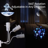 USB Star Projector Night Light, 360 Rotatable Space Satellite Galaxy Projection Lamp With Flexible Bendable USB Cable, LED Starry Sky Projector For Bedroom Living Room Home Party Decor, Kids Gift - Image 4