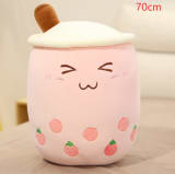 Cute Fruit Drink Plush Stuffed Soft Strawberry Milk Tea Plush Boba Tea Cup Toy Bubble Tea Pillow Cushion Kids Gift - Image 33